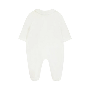 Tartine Et Chocolat Ecru Embroidered Footie