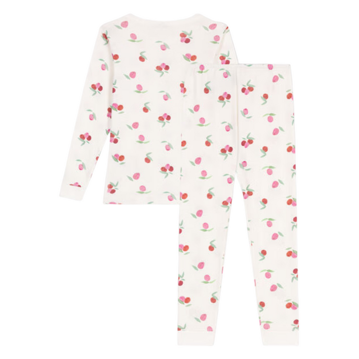 Petit Bateau | Fruit Print Loungewear LS Cotton Pajamas