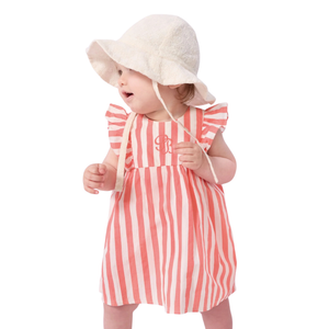 Petit Bateau - Baby Girl Sleeveless Stripe Dress with Bloomers