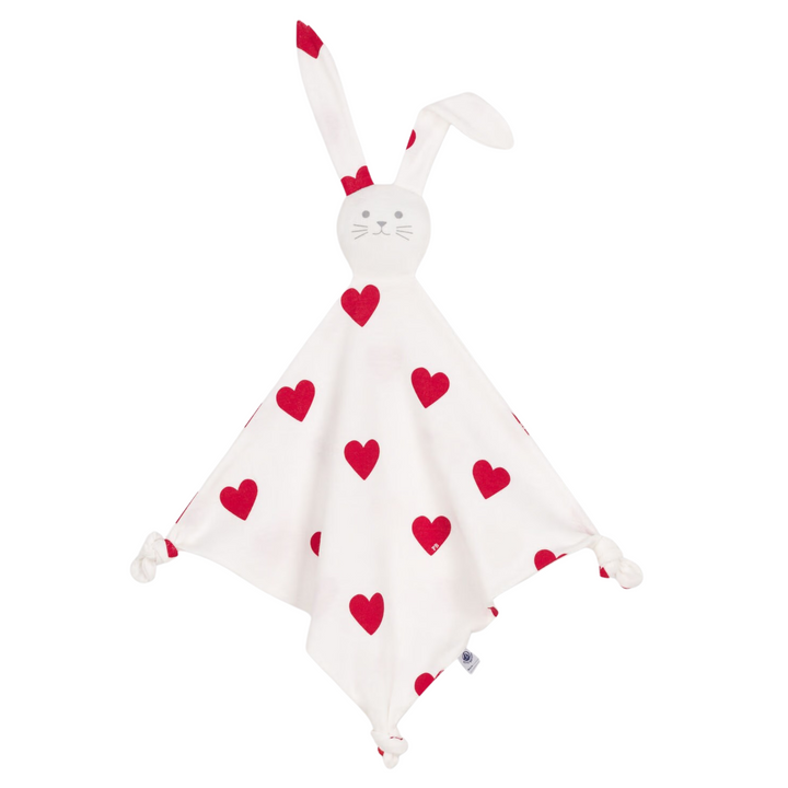 Petit Bateau Heart Print Doudou