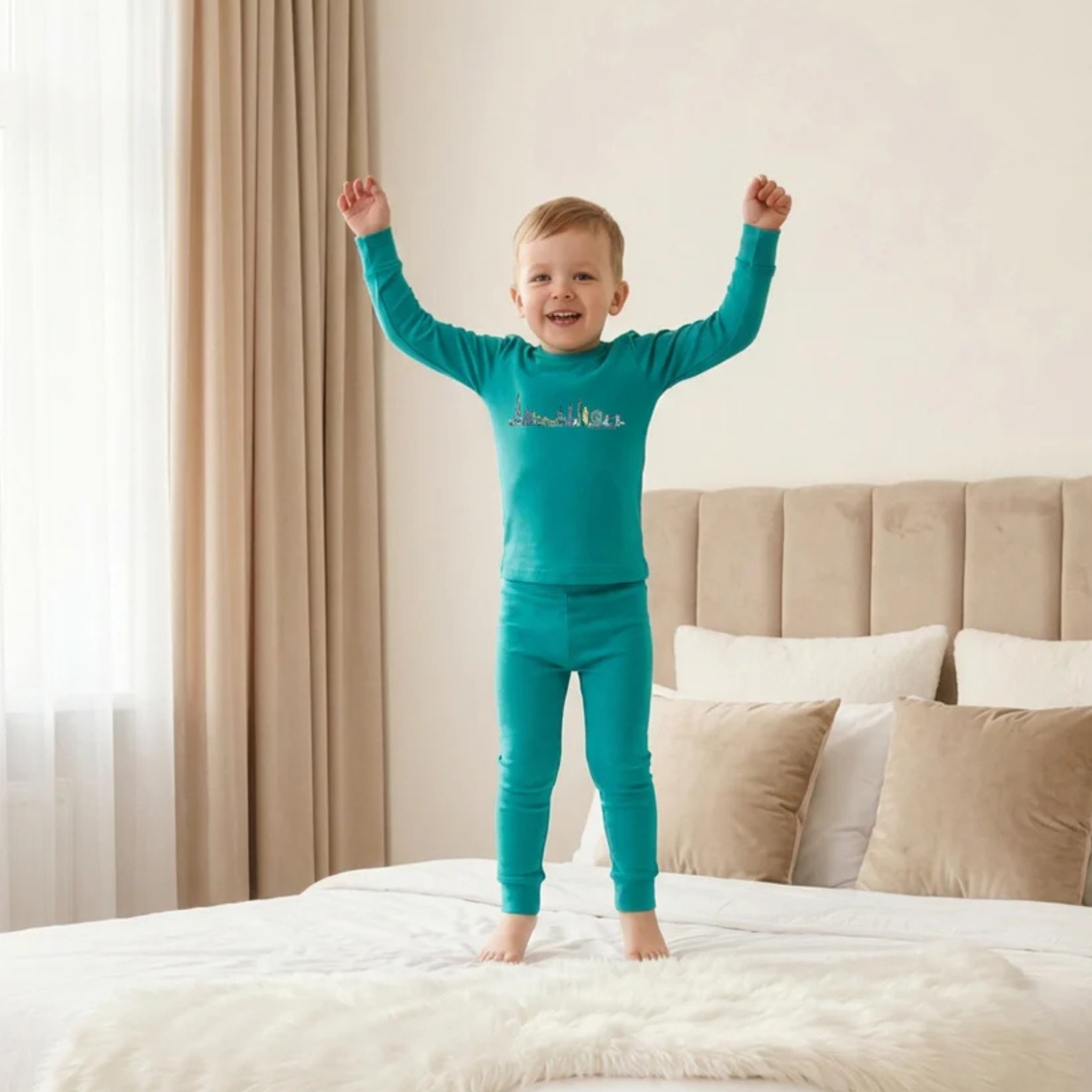 Dottie Lou - Teal Global Dreamer Loungewear Set