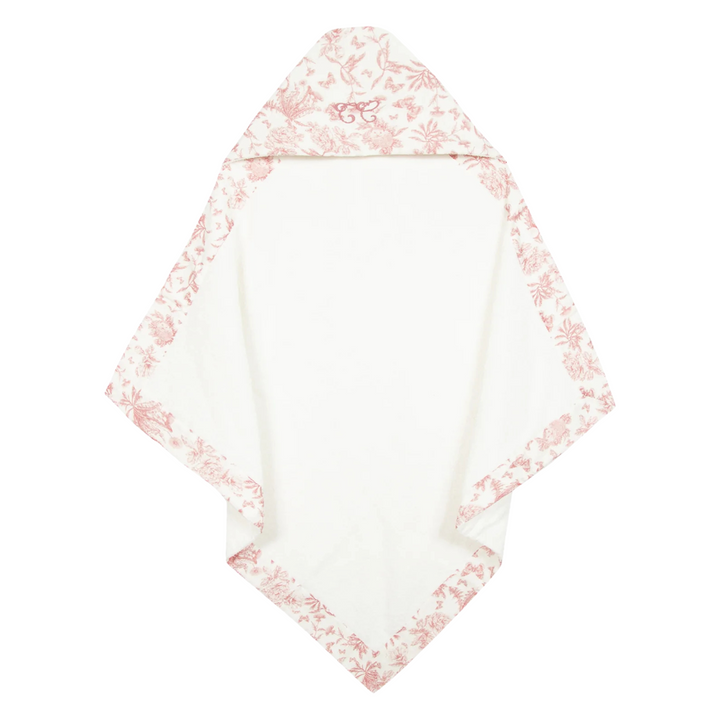 Tartine et Chocolat Rose Toile Hooded Towel