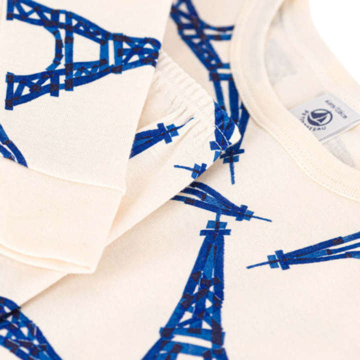 Petit Bateau | Eiffel Tower Pajamas for Kids - Paris