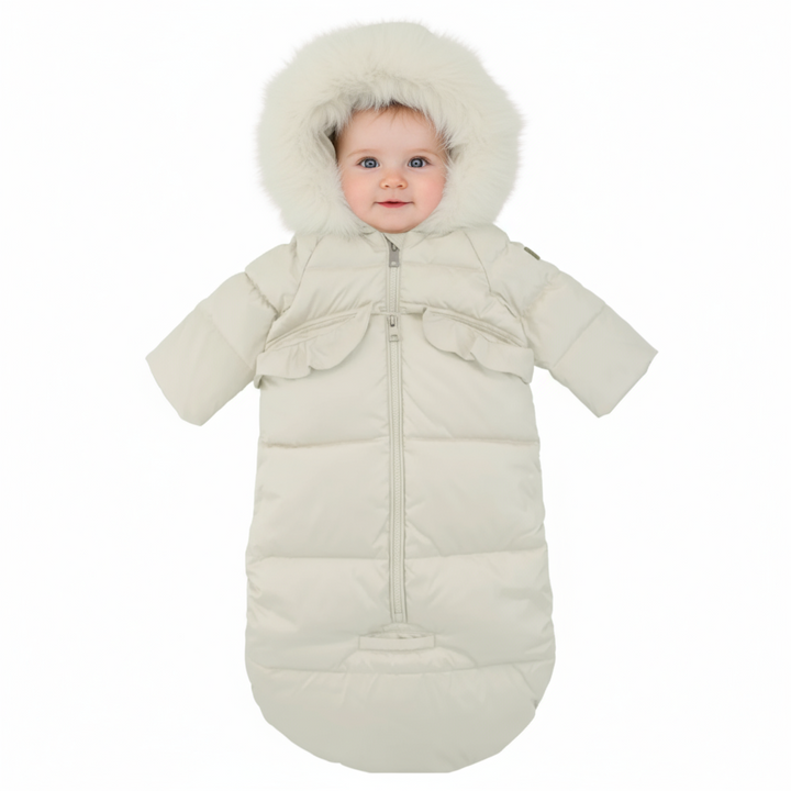 Pramie Girls Ivory Snowsuit