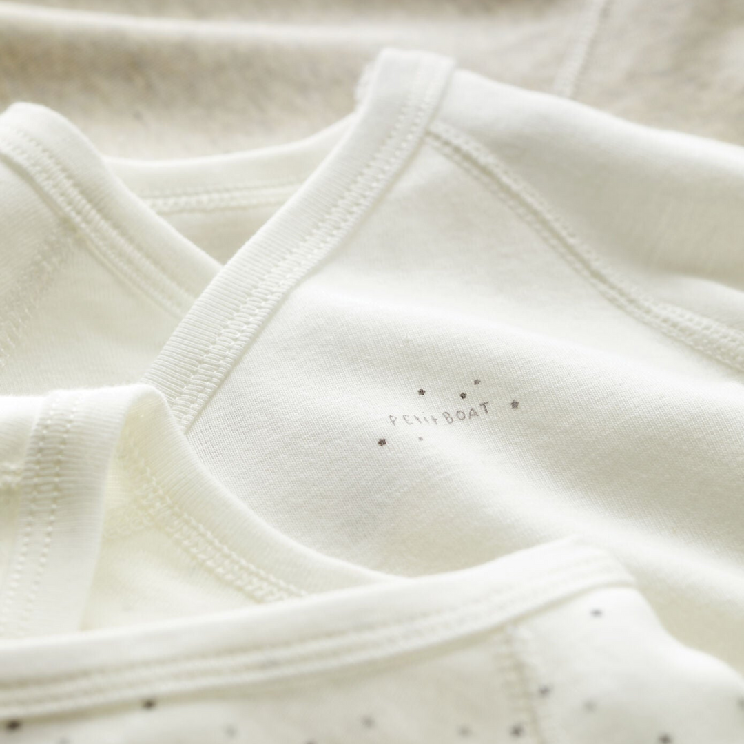 Petit Bateau 3 Pack Crossover Bodysuits