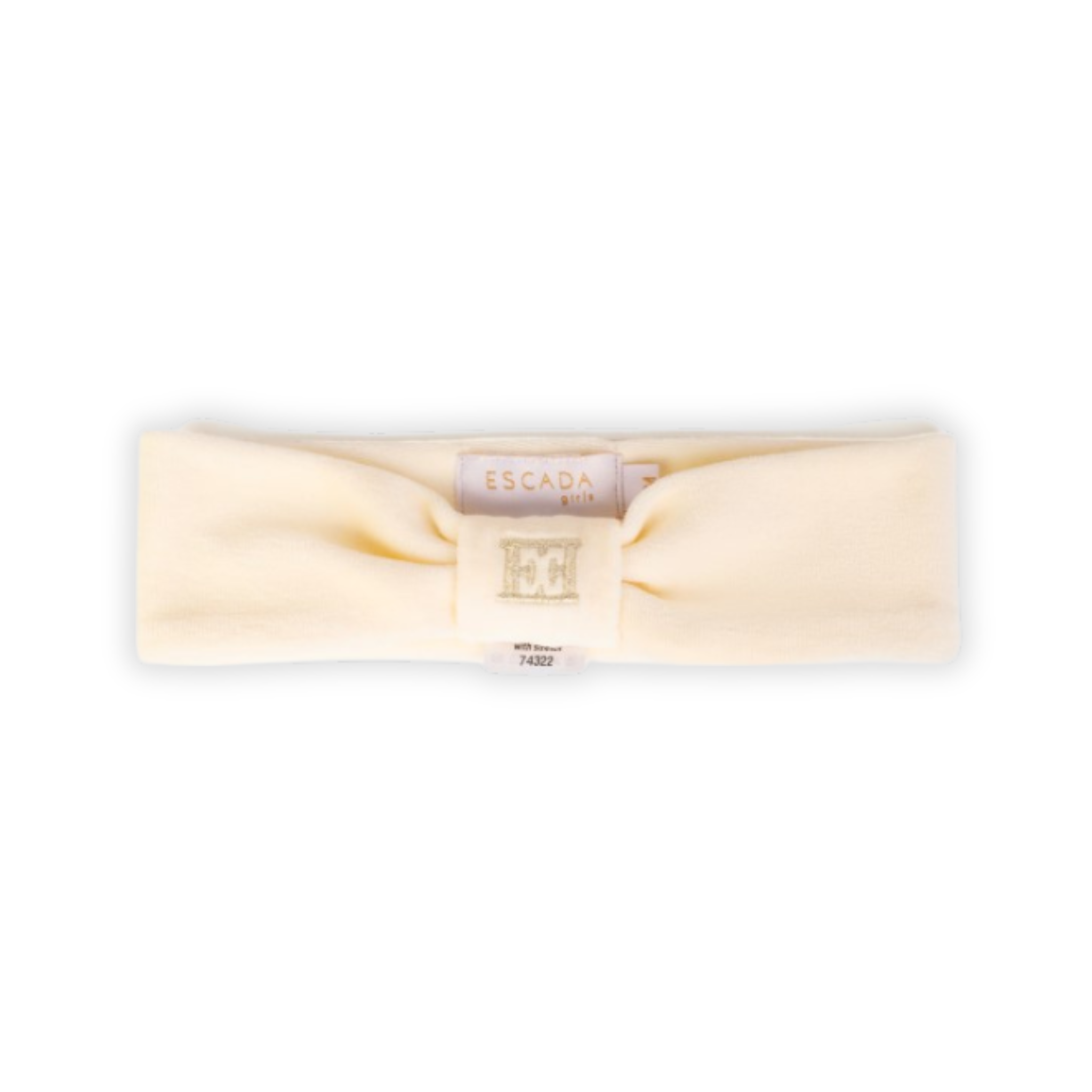 escada baby headband antique white