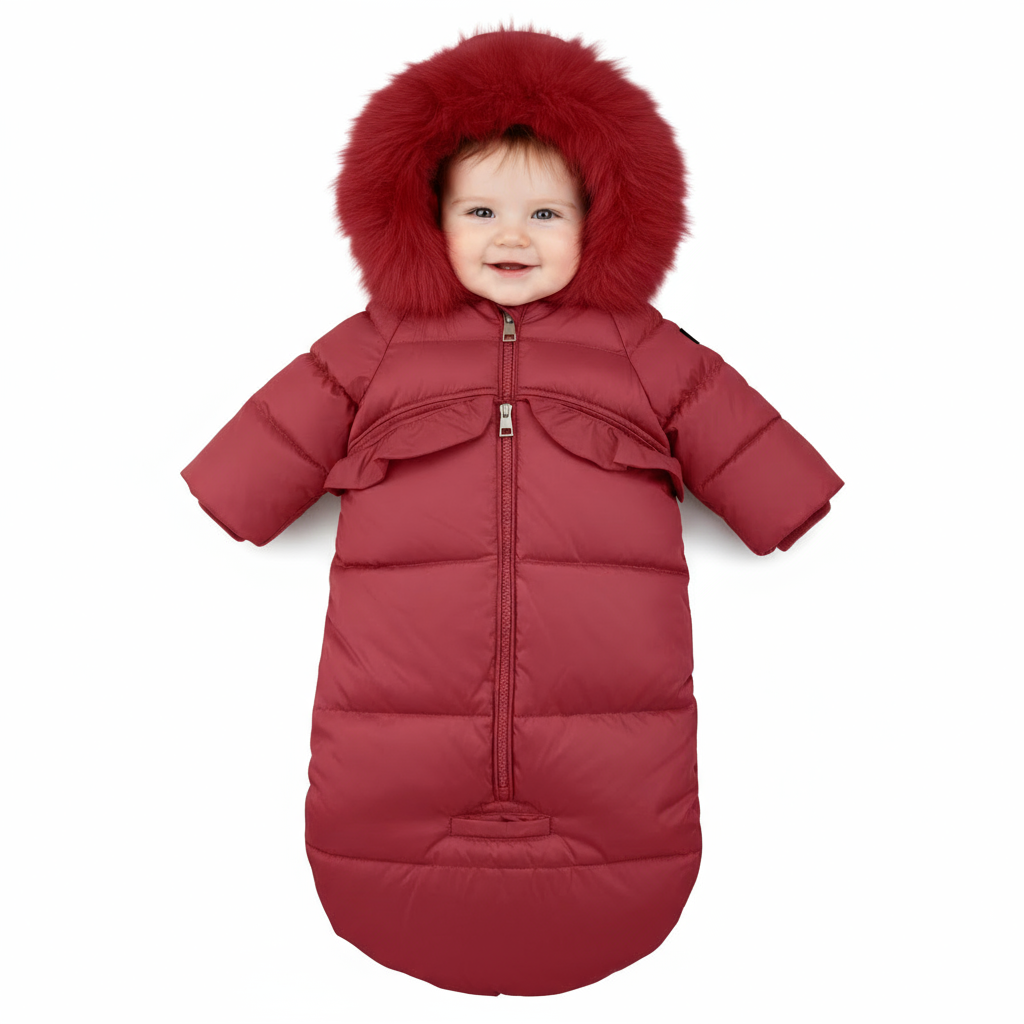 Pramie Girls Cherry Snowsuit | Warm & Stylish Winter Outerwear