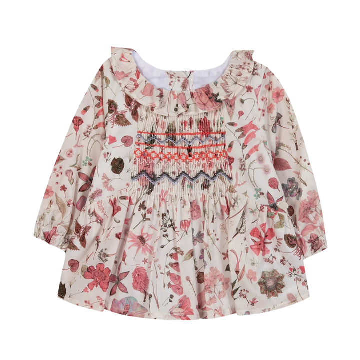 Tartine et Chocolat Liberty Floral Smocked Blouse | Girls’ Designer Top