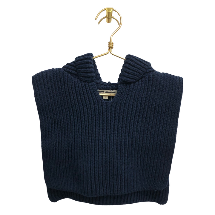 Knit Hooded Open Sides Vest