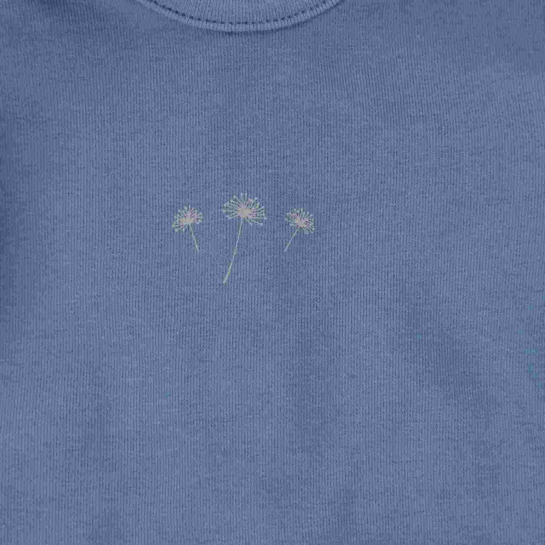Bee & Dee Denim Ribbed Footie With Bonnet