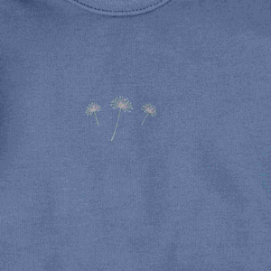 Bee & Dee Denim Ribbed Footie With Bonnet