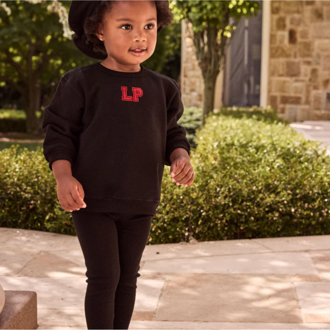 Parni Black Baby Sweatshirt & Leggings Set – Cozy & Cute