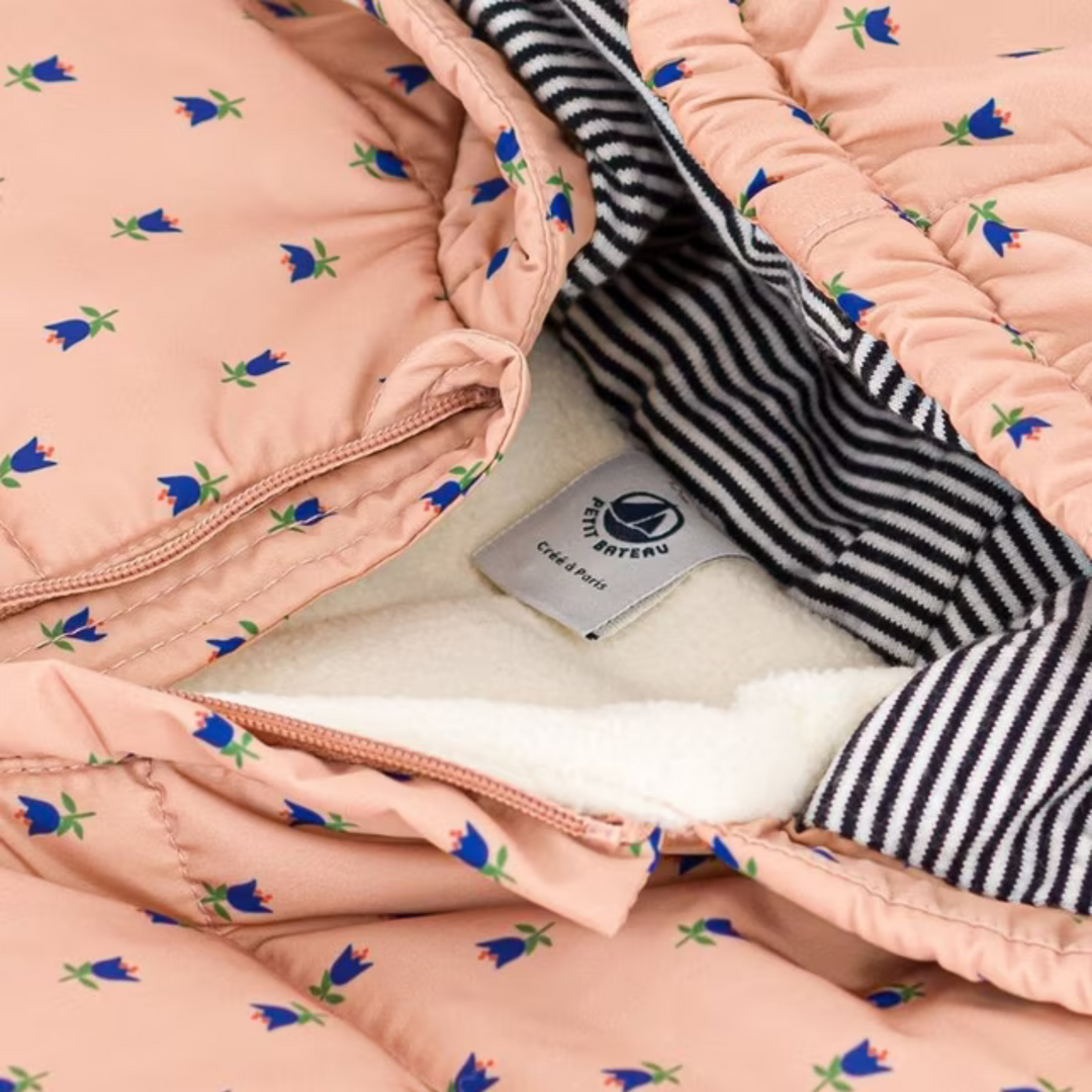 Petit Bateau | Floral Hooded Snowsuit