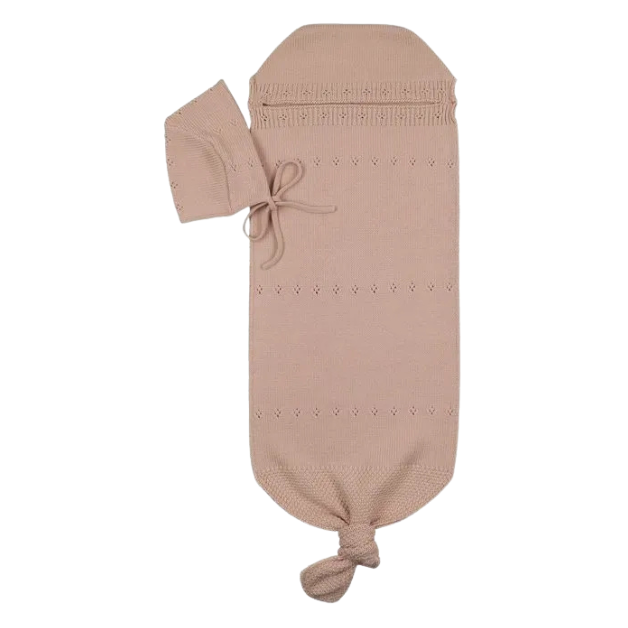 Peluche Bebe - Pointelle Knit Cocoon Set
