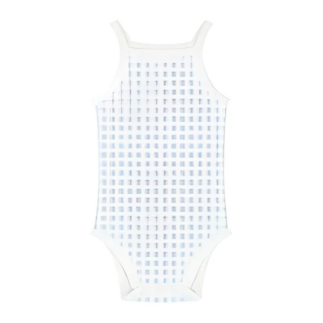 Boys Gingham Sleeveless Bodysuits
