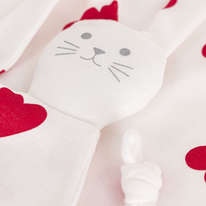 Petit Bateau Heart Print Doudou