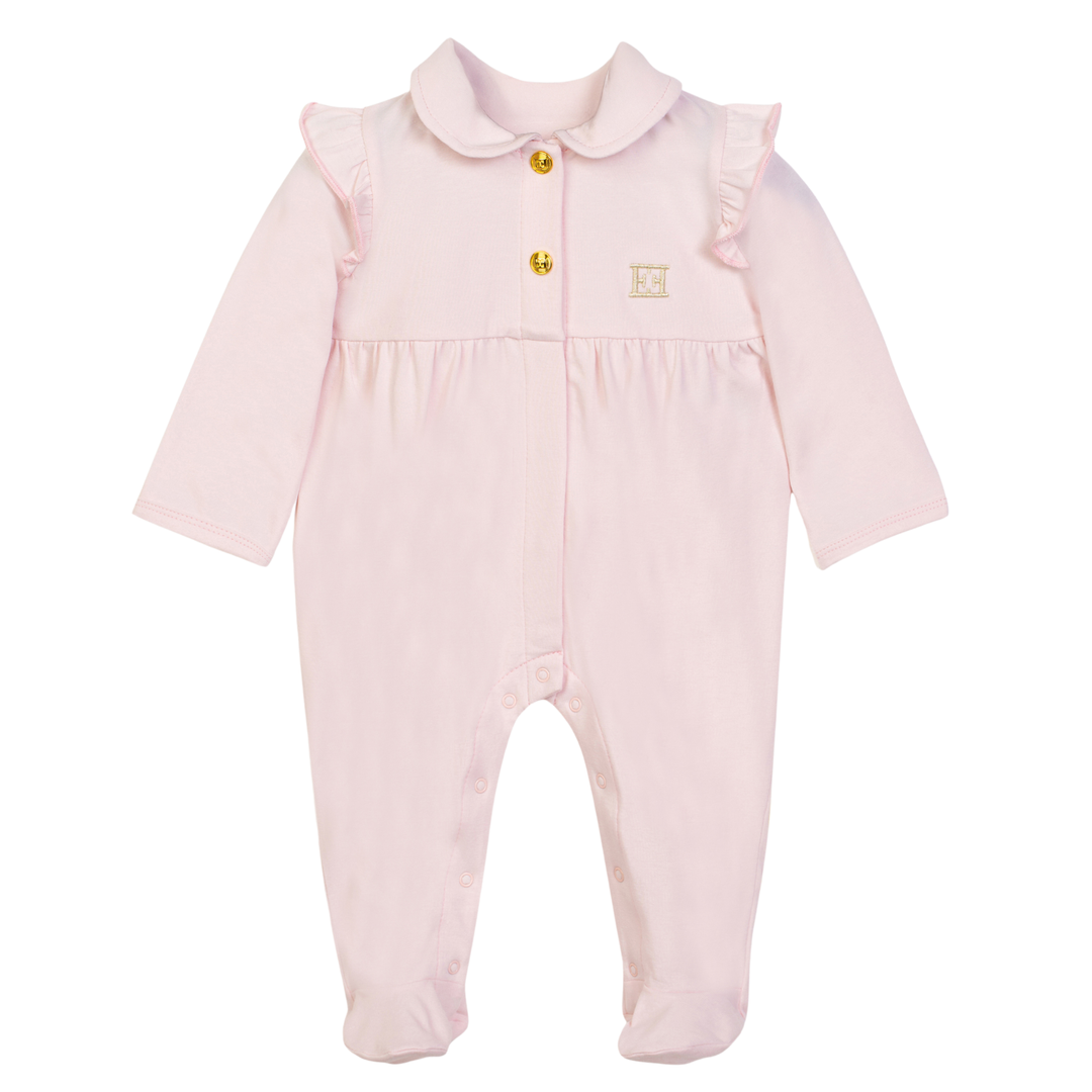 Escada Infant Girl Long Sleeve Footie – Luxury Baby Sleepsuit