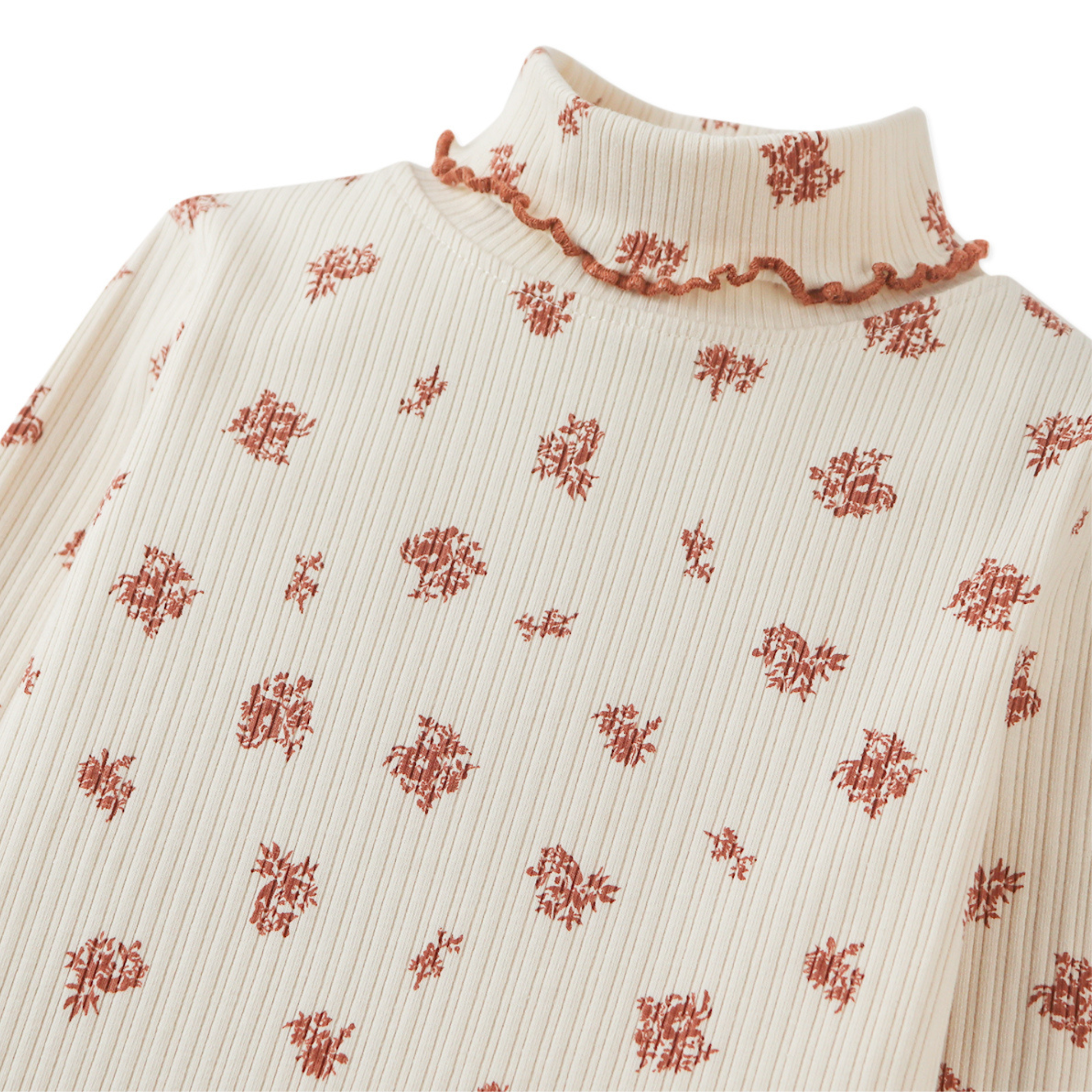 Gingersnaps | Girl Rosemary Long Sleeve Turtleneck Top