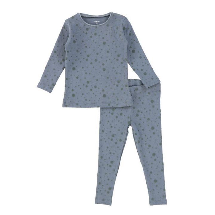 Bee & Dee Kids Ocean Velvet Dot Pajamas – Cozy Sleepwear Set