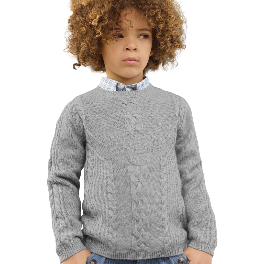 Tartine et Chocolat Grey TC Signature Sweater