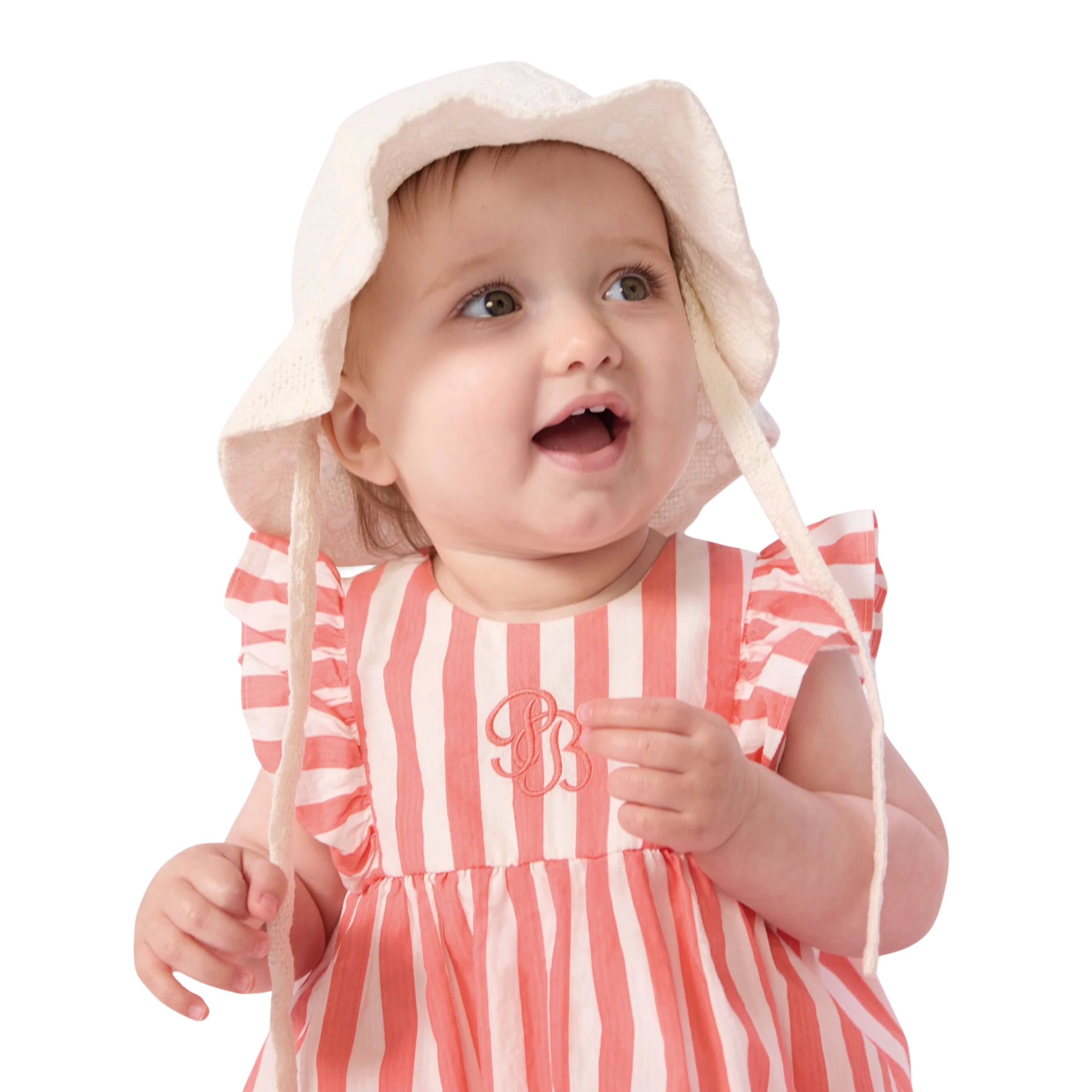 Petit Bateau - Baby Girl Sleeveless Stripe Dress with Bloomers