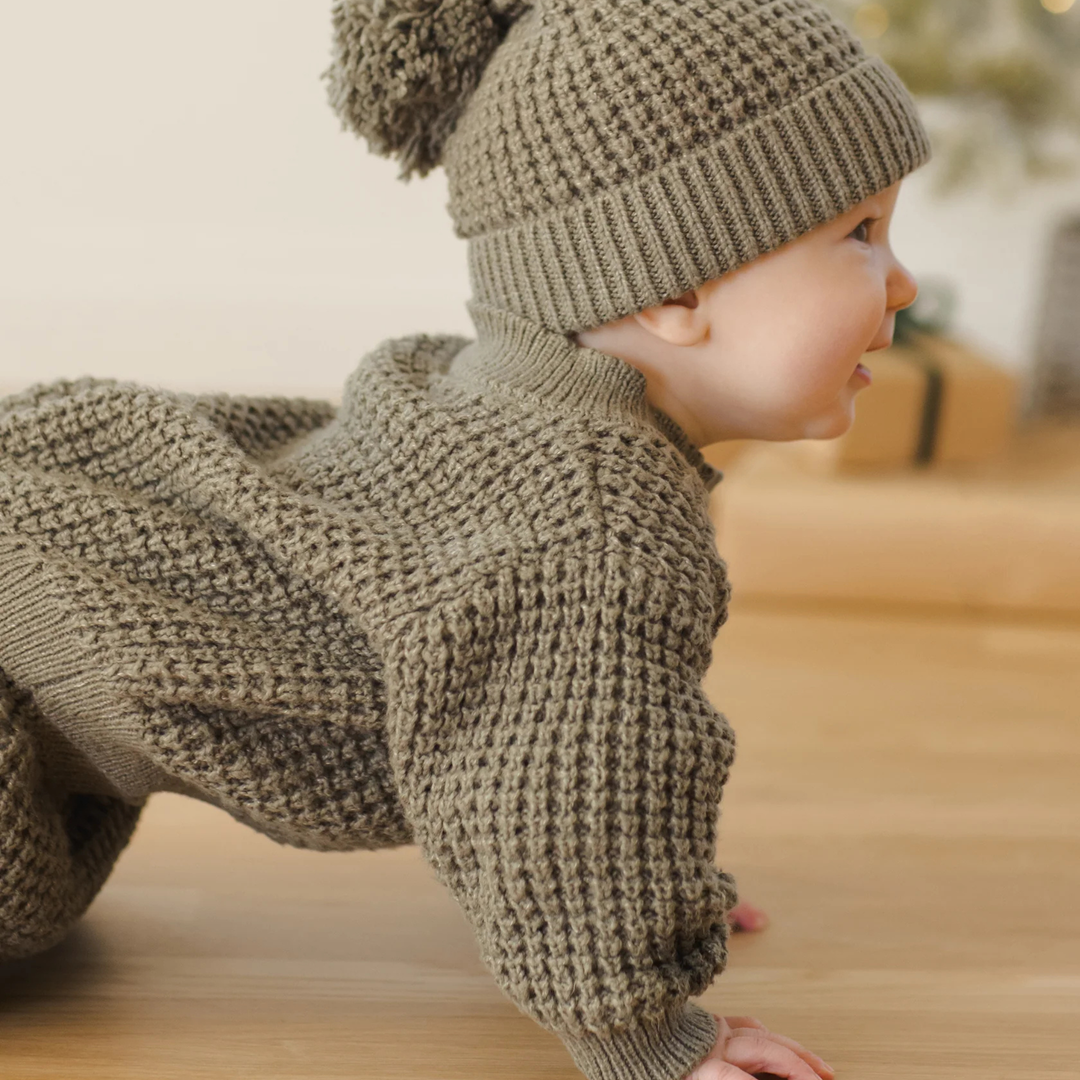 Quincy Mae Forest Chunky Knit Sweater