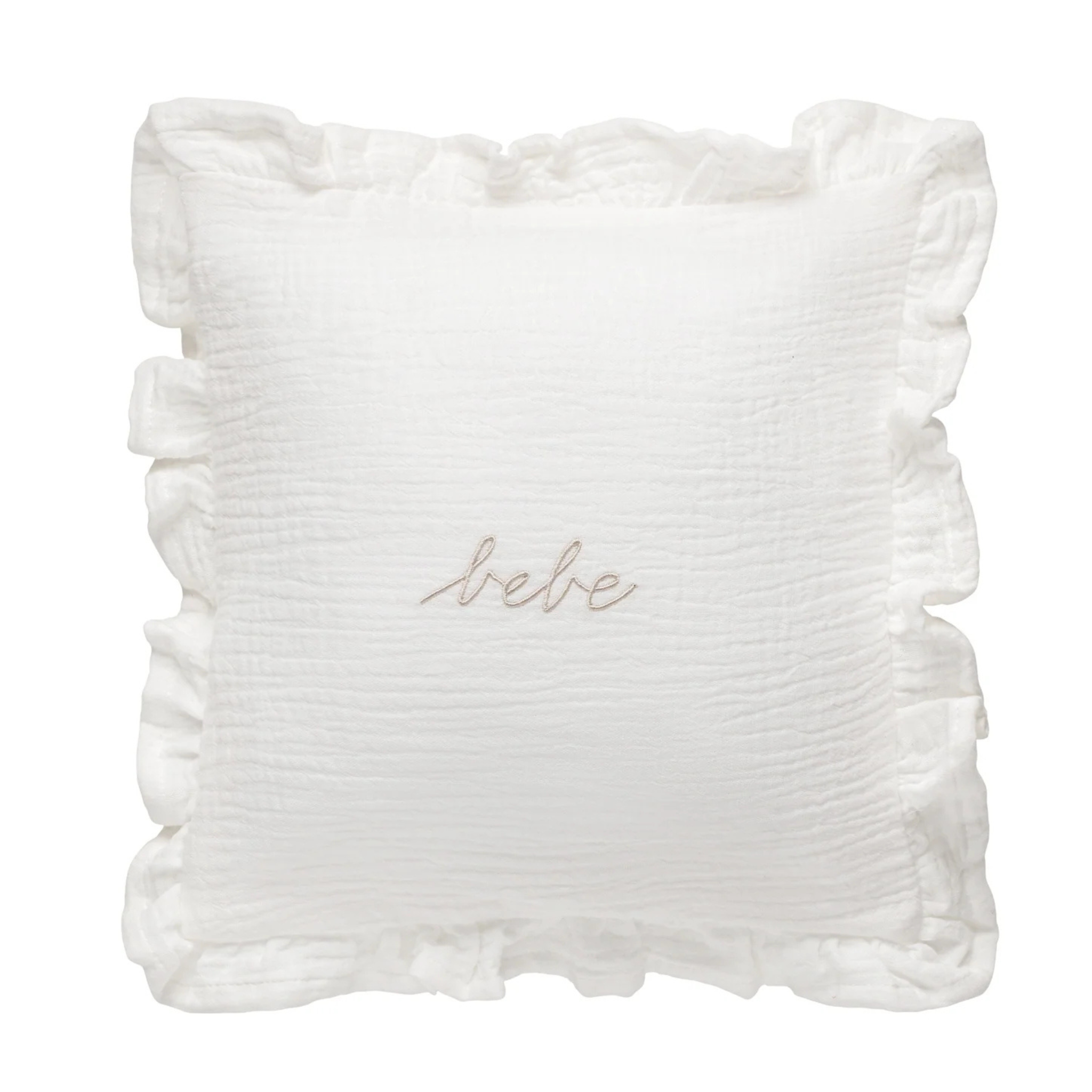 DH Gauze Bebe Ruffle Accent Pillow