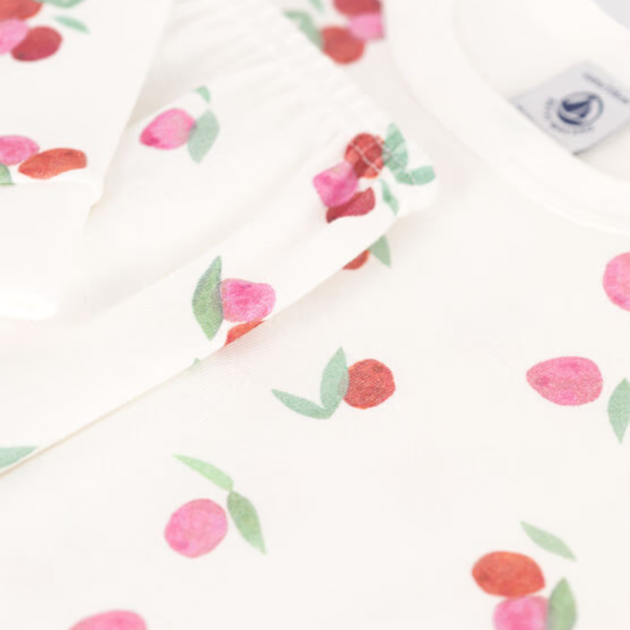 Petit Bateau | Fruit Print Loungewear LS Cotton Pajamas