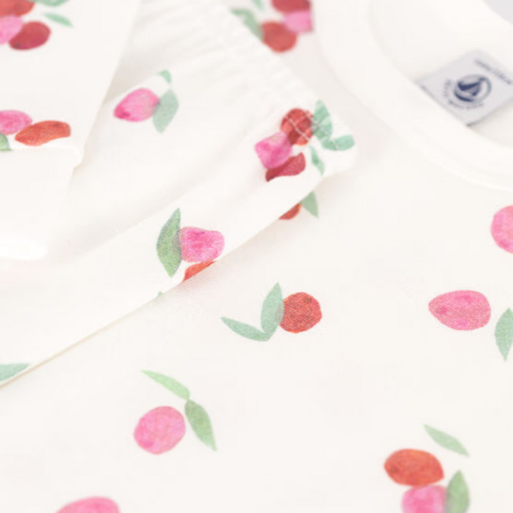 Petit Bateau | Fruit Print Loungewear LS Cotton Pajamas