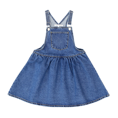 Parni Blue Denim Jumper for Baby | Soft Denim One-Piece