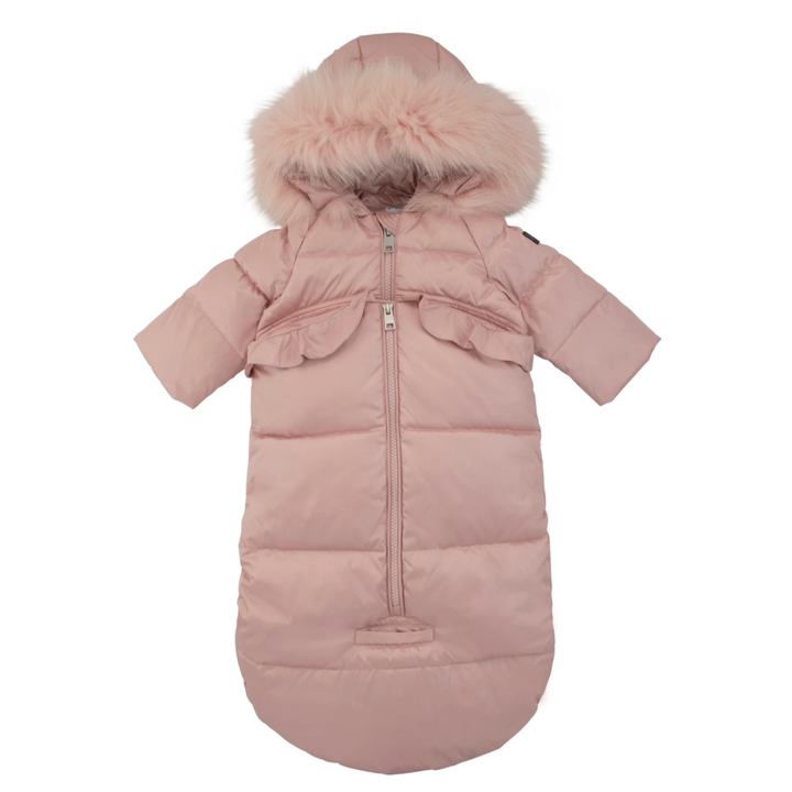 Pramie Baby Pink Snowsuit | Cozy Winter Outerwear for Babies