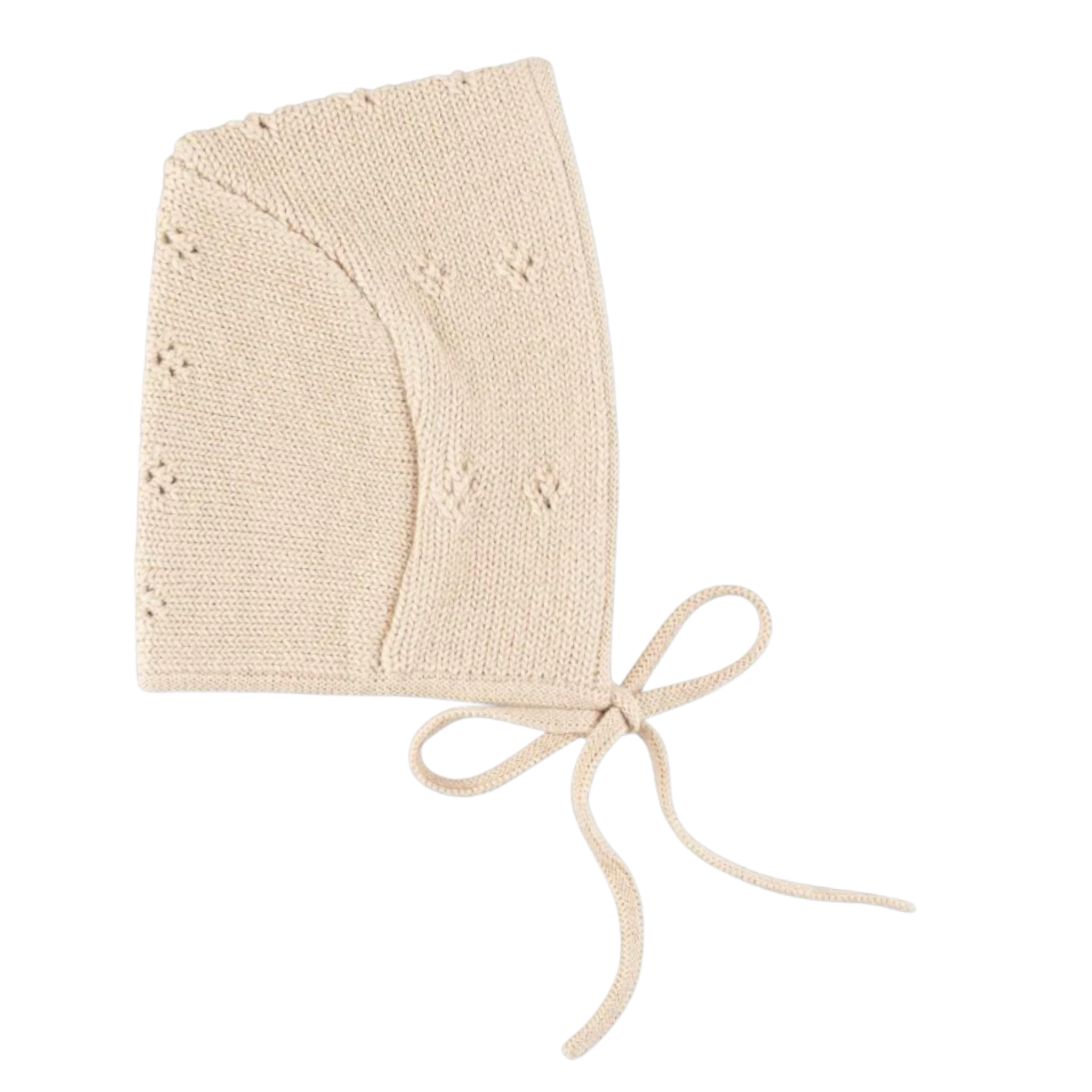 Baby Pointelle Knit Bonnet by Peluche – Soft Cozy Headwear