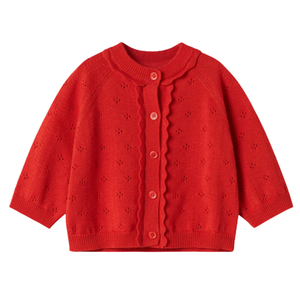 MarMar Copenhagen 3-Piece Baby Sweater Set – Cardigan, Footed Pants & Bonnet | Luxury Newborn Take-Home Outfit