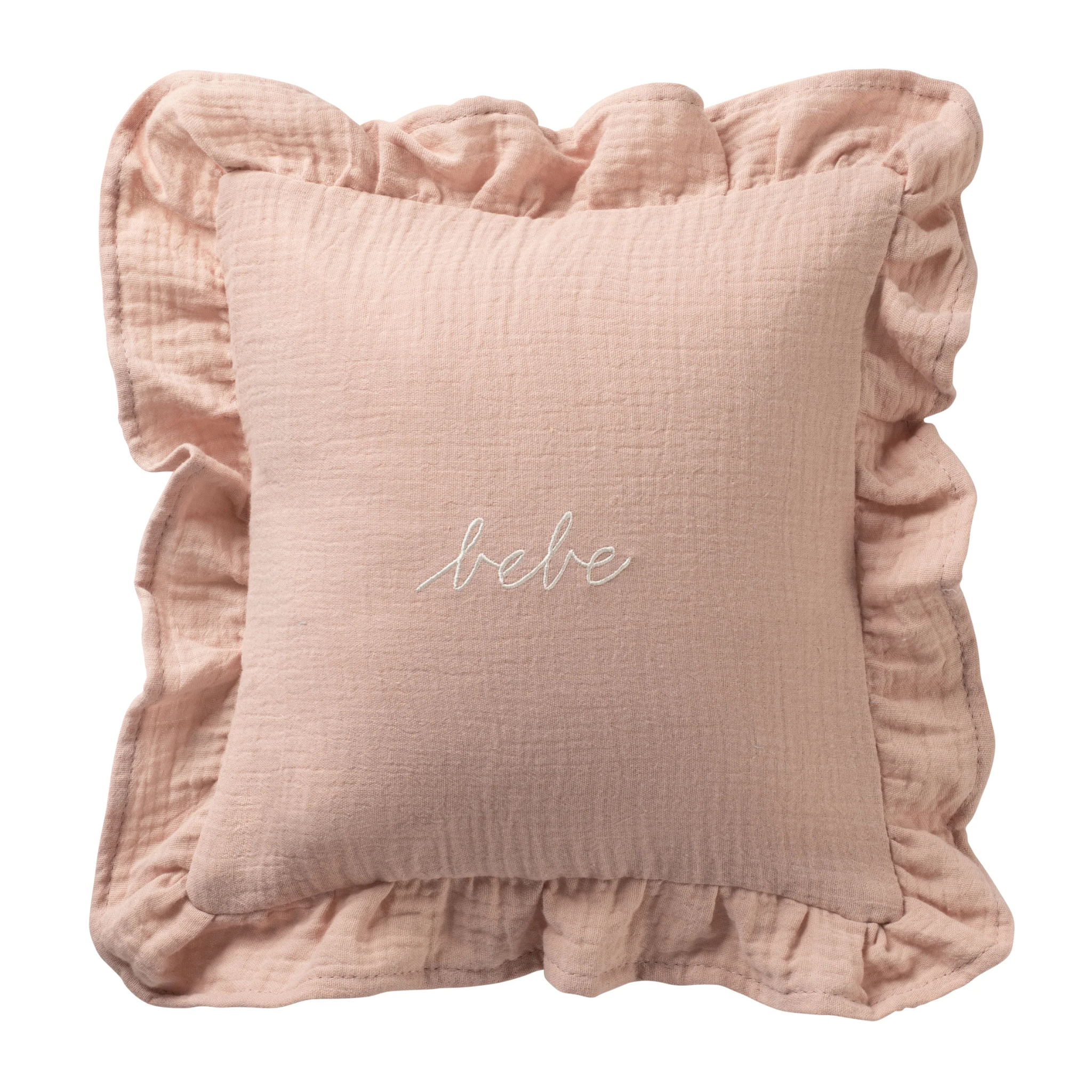DH Gauze Bebe Ruffle Accent Pillow