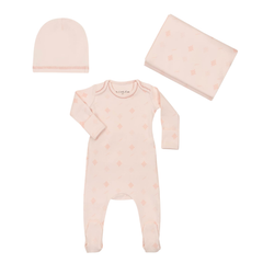 Aimé Girls Printed Footie Set – Soft Cotton Baby Sleepwear