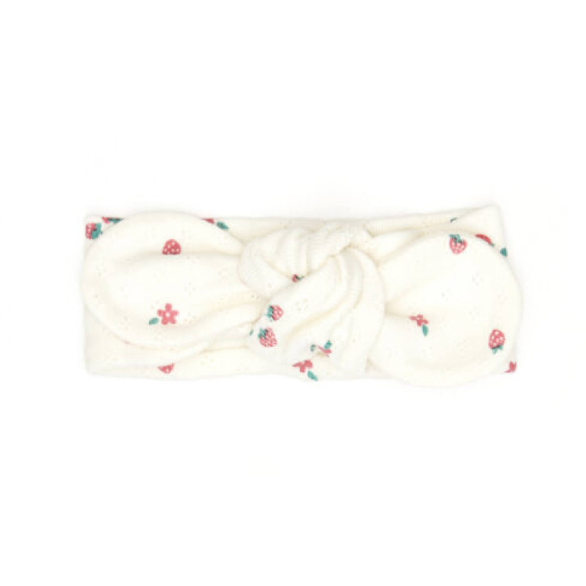 Tuntun - Pointelle Headband Natural Strawberries