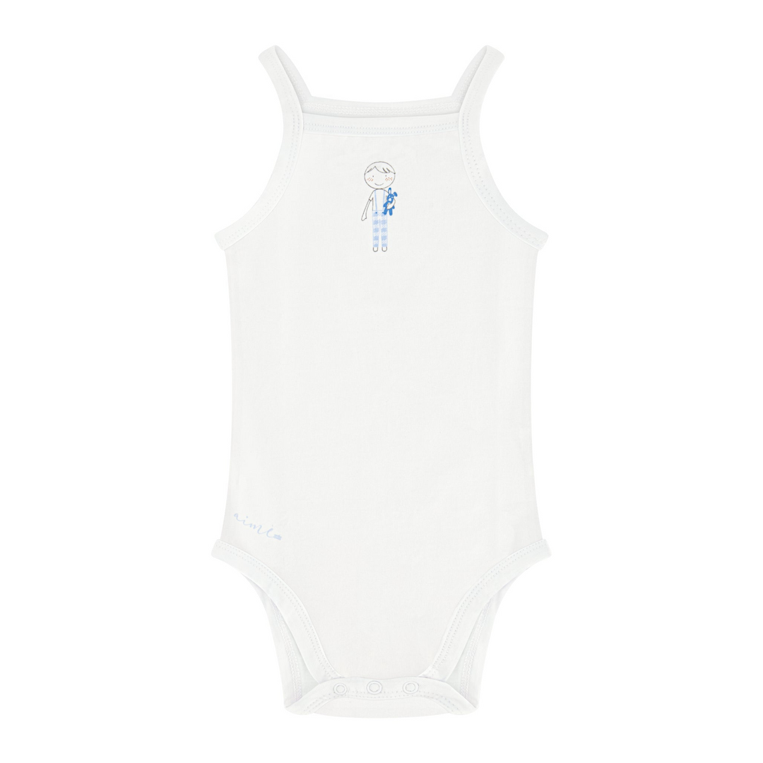 Boys Gingham Sleeveless Bodysuits