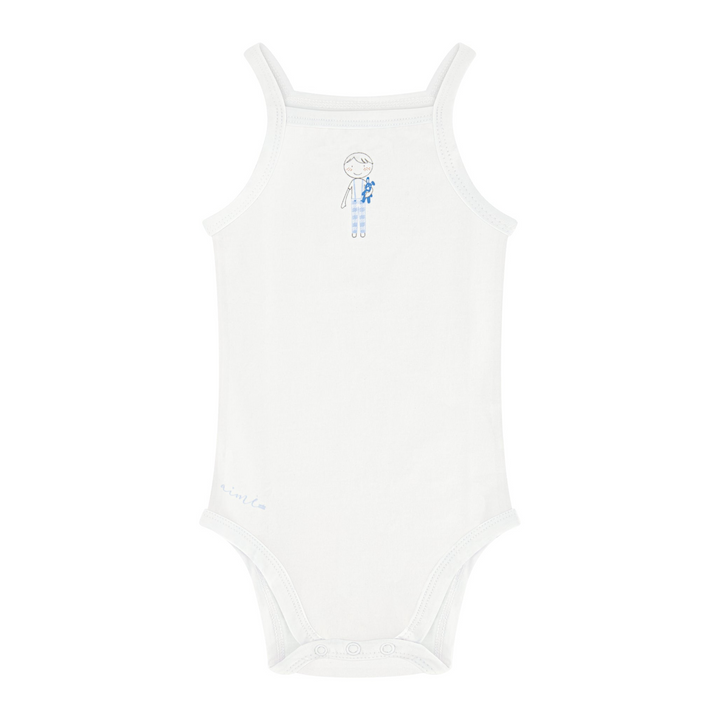 Boys Gingham Sleeveless Bodysuits