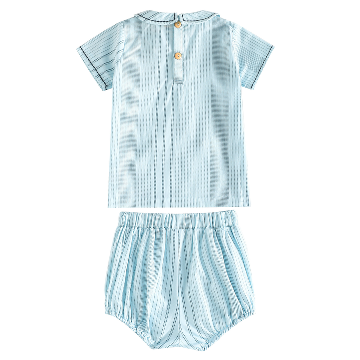 Alfie Cotton Printed Baby Boy Button Up Set