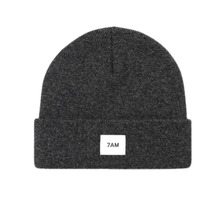 7AM Enfant Heather Black Beanie – Cozy Winter Knit Hat