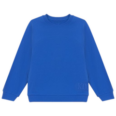Kix Blue Round Yoke Top