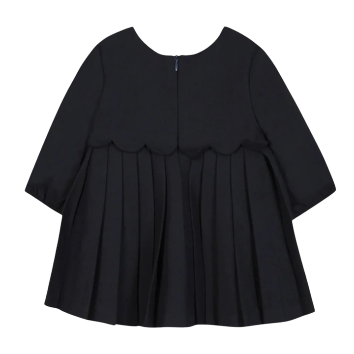 Tartine et Chocolat Marine Pleat Dress | Elegant Girls’ Navy Special Occasion Dress