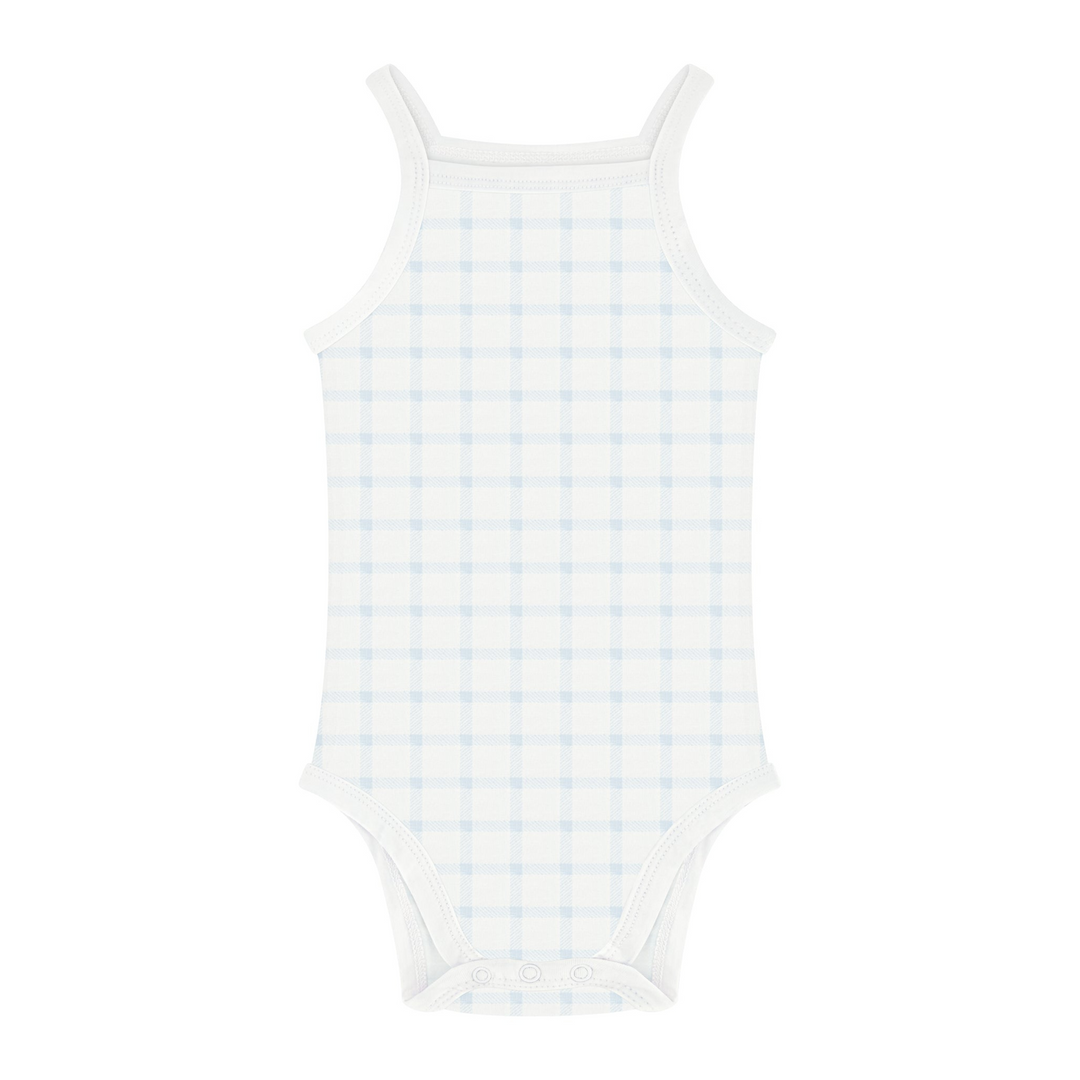 Boys Gingham Sleeveless Bodysuits