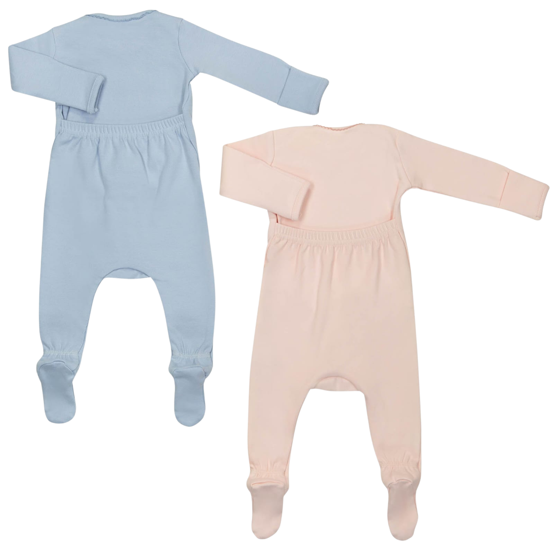 Aimé Boys Teapot Printed Footie – Soft Cotton Baby Sleepsuit