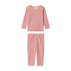 Mocha Maple Velour Cable Textured PJ