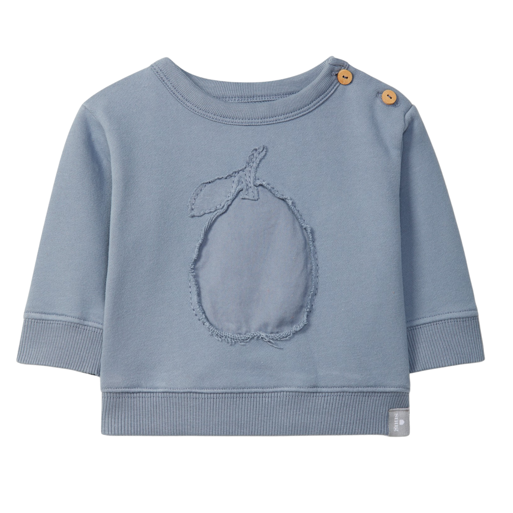 Snug Baby Pear Sweatshirt – Soft Organic Cotton Pullover Made in Portugal
