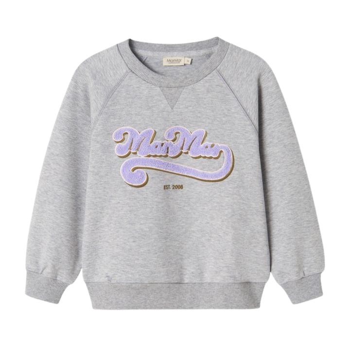 MarMar Theos Lavender Logo Sweatshirt | Soft Cotton Kids Pullover