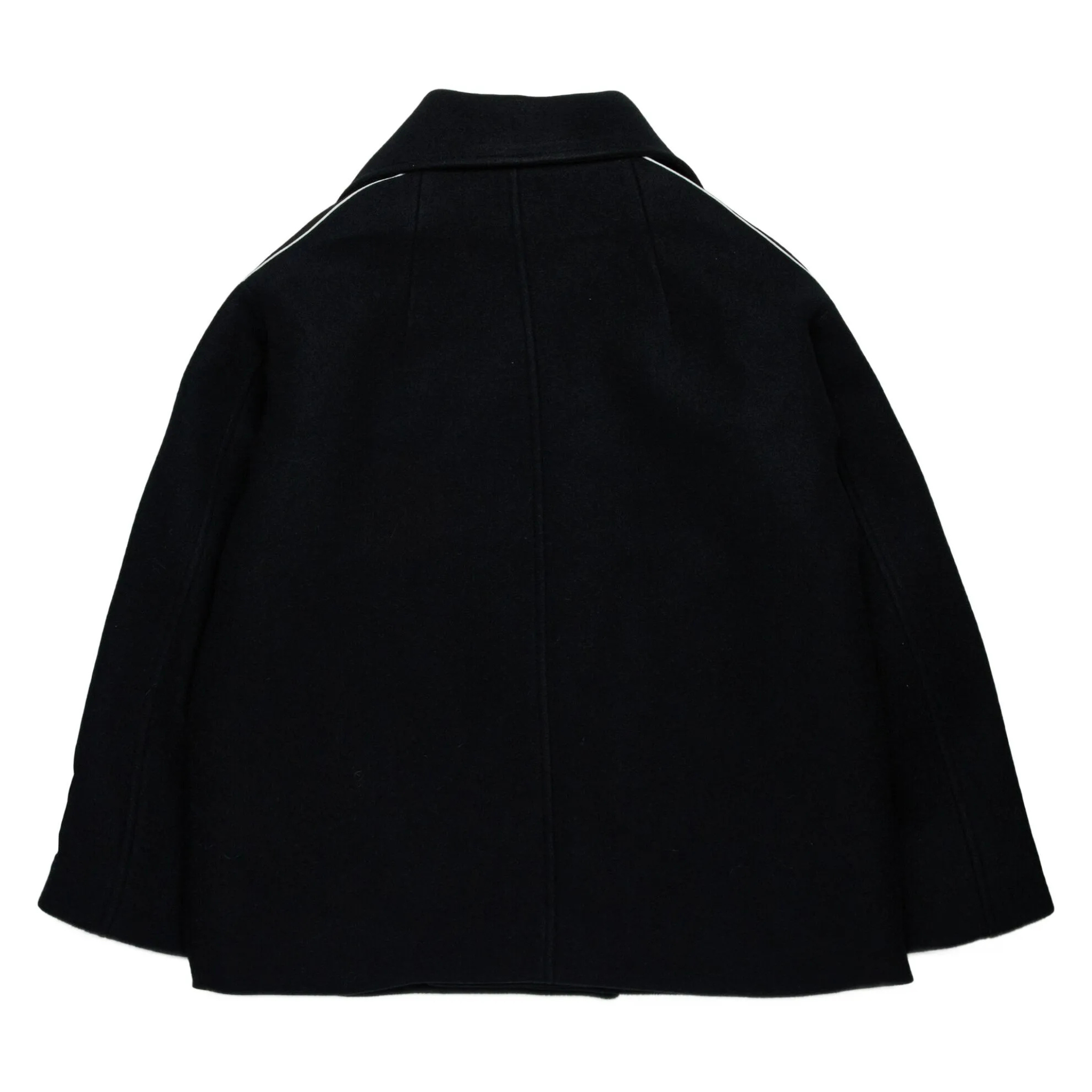 N°21 Kids Black Cropped Coat – Luxury Italian Tailoring with a Sporty Edge