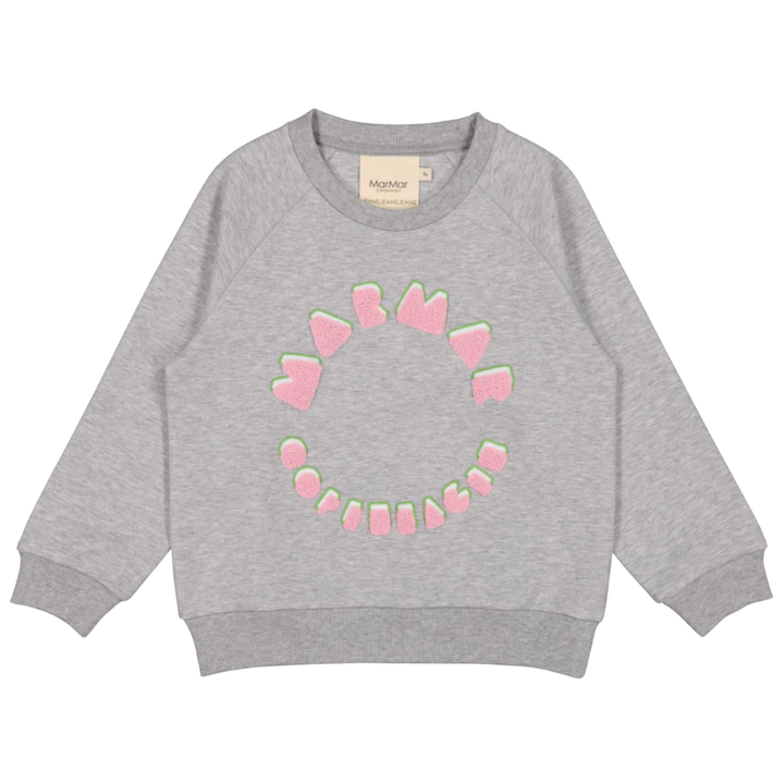 MarMar Theos Pink Logo Sweatshirt | Soft Organic Cotton Kids Pullover