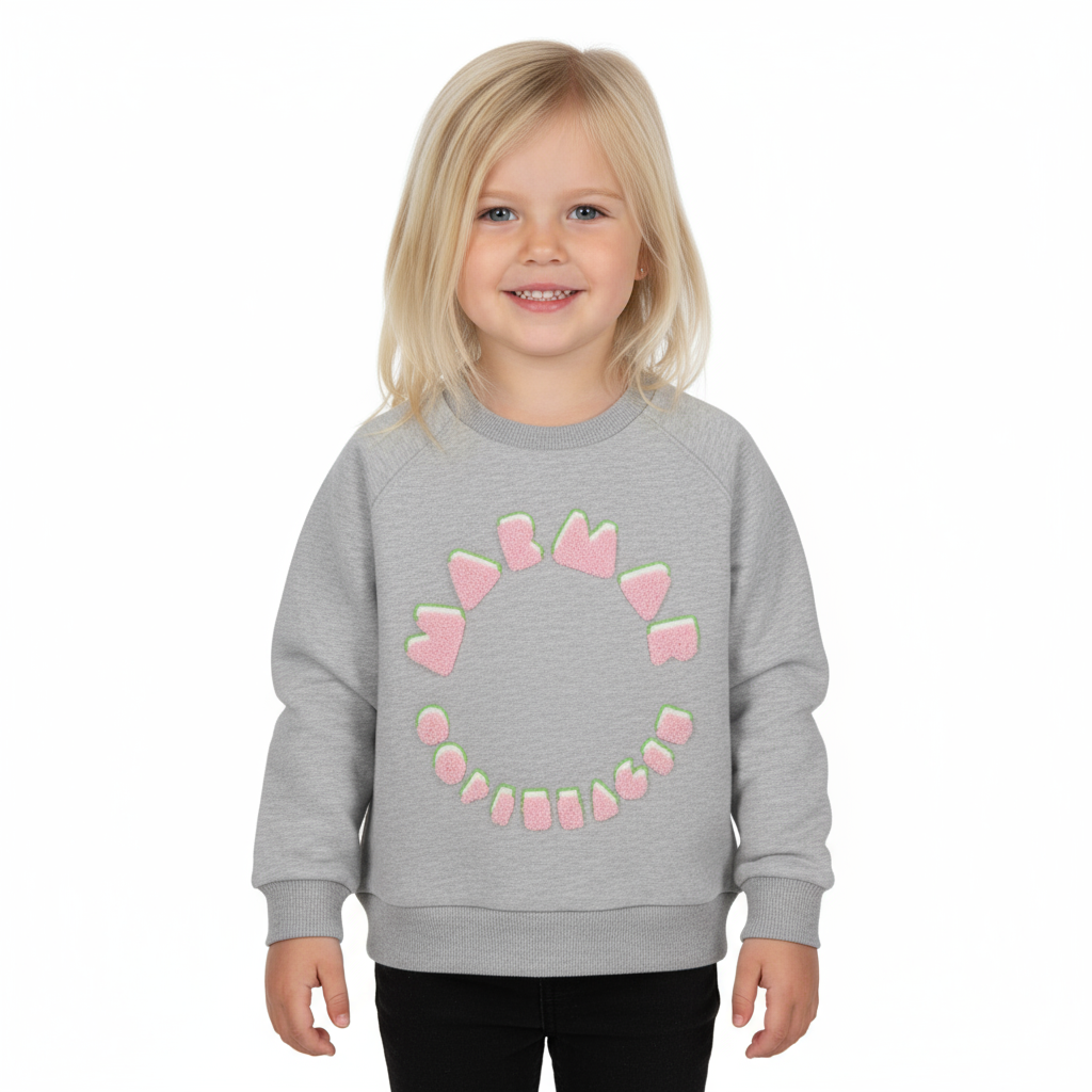 MarMar Theos Pink Logo Sweatshirt | Soft Organic Cotton Kids Pullover